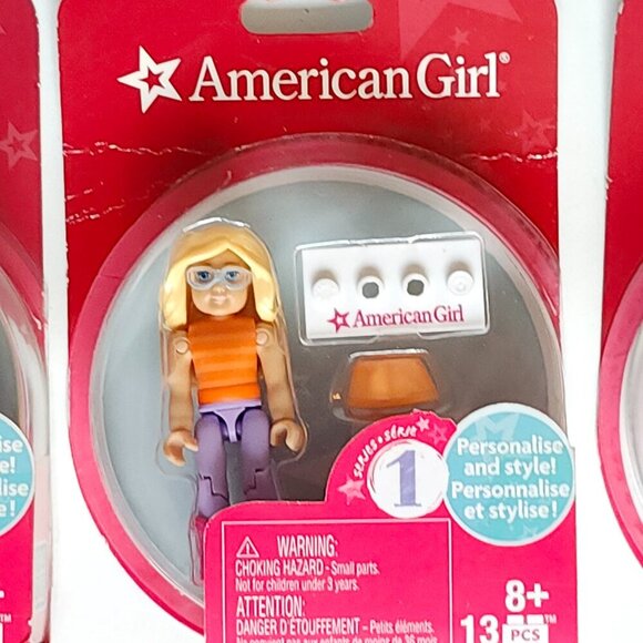 AMERICAN GIRL Series 1 Personalize and Style Figure MEGA BLOCKS BNIP - Picture 1 of 2
